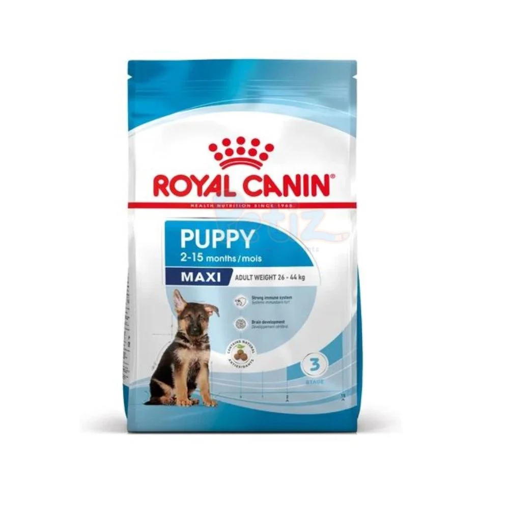 CROQUETTES MAXI PUPPY 4 KG ROYAL CANIN pour chiots de grandes races de 2 à 15 mois